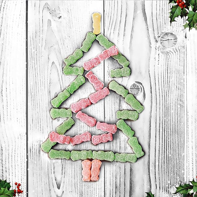 SOUR PATCH KIDS Red & Green Soft & Chewy Holiday Candy, Bulk Candy, 12 - 3.1 oz Boxes