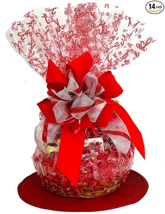 Hand-Crafted 14 Piece customizable chocolate gift basket of gourmet chocolates, cookies, and crunches. Tasty treats selected for businesses, clients, employees, birthdays, thank you and more!