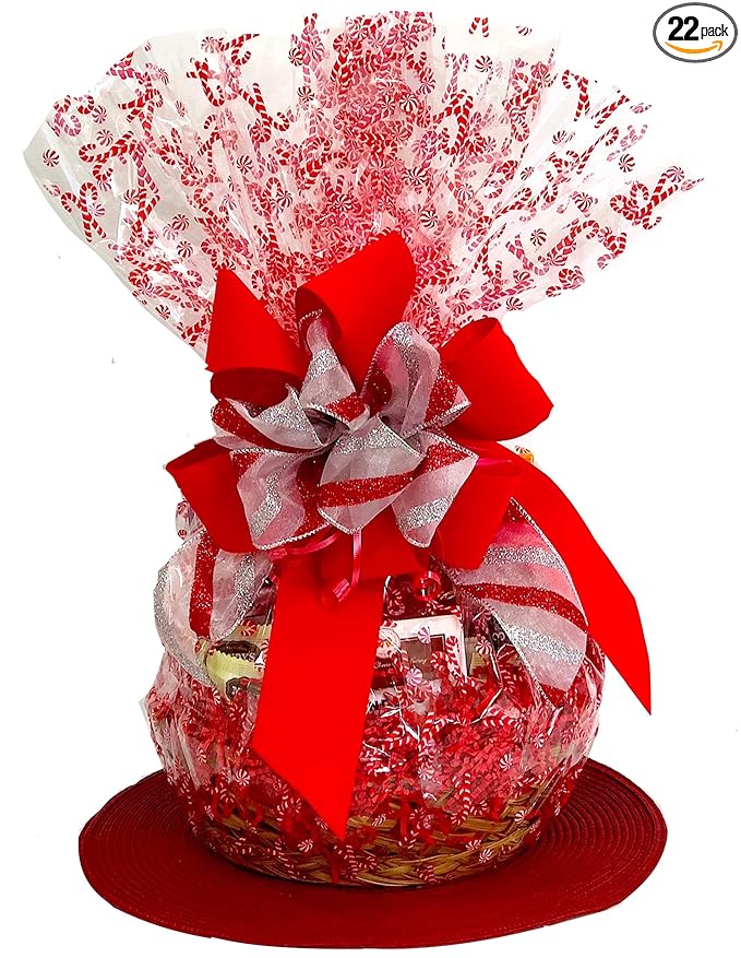 Hand-Crafted 22 Piece customizable chocolate gift basket of gourmet chocolates, cookies, and crunches. Tasty treats selected for businesses, clients, employees, birthdays, thank you and more!