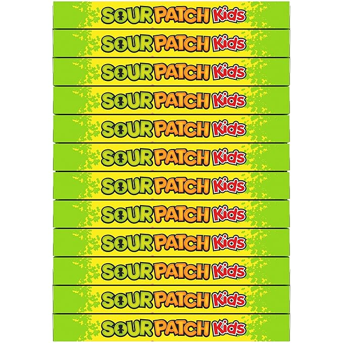 SOUR PATCH KIDS Soft & Chewy Candy, Bulk Candy, 12 - 3.5 oz Boxes