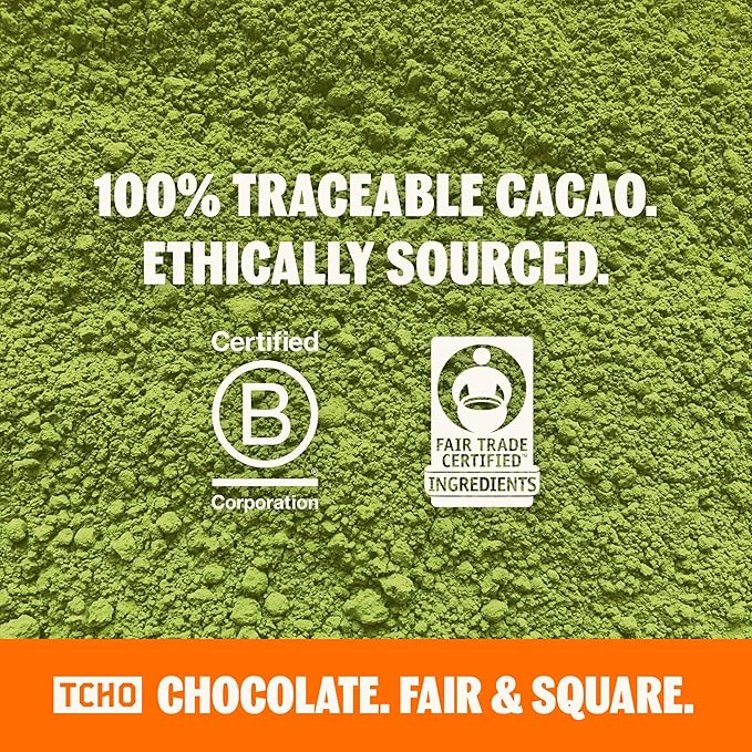TCHO Perfect Matcha Chocolate Bar 3 Pack - Organic Oat Milk Chocolate with Matcha Shell and Strawberry Filling - Plant-Based Non-GMO