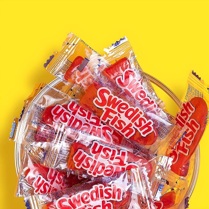 SWEDISH FISH Individually Wrapped Soft & Chewy Candy, Bulk Candy, 240 Count Box