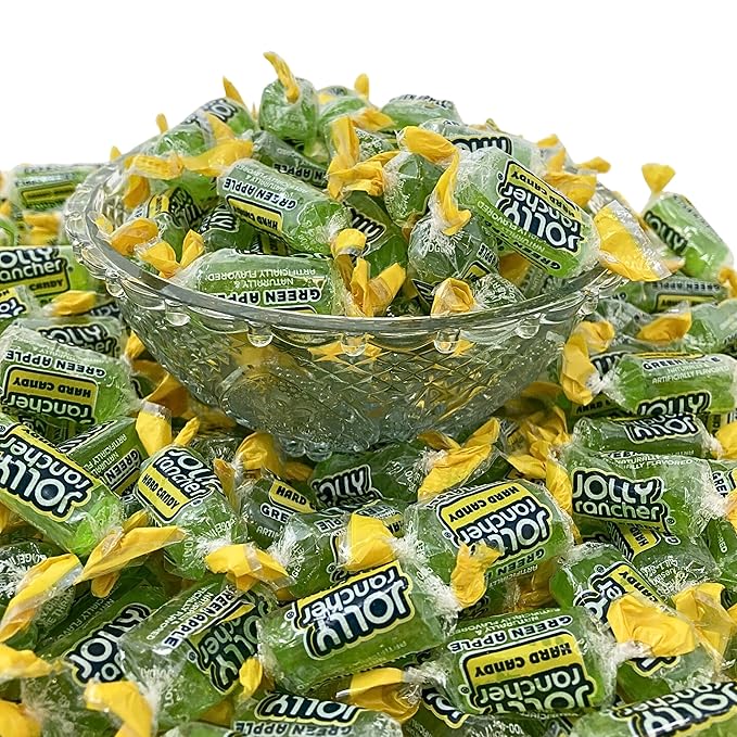 Jolly Ranchers Hard Candy 3lbs- All Green Apple Individually Wrapped Delicious Fresh Candy, 48oz (Packaging Might Vary)