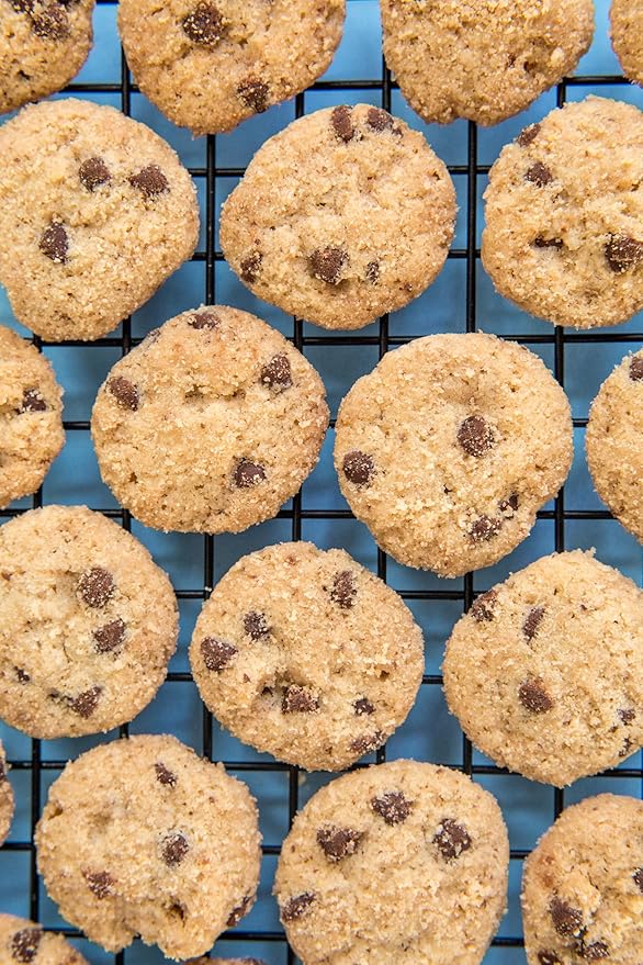 Bakeology Gluten Free Cookies - Chocolate Chip Crunchy Mini Vegan Cookie Bites - Gluten Free Dairy Free Snacks - Enjoy Plant Based Dessert Sweets - Made with Coconut Oil and Pure Ingredients