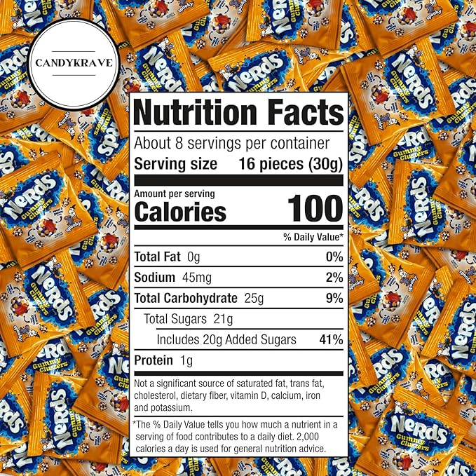 Nerds Spooky Gummy Clusters - 2 lbs Individually Wrapped Candy Pack - 46 Pieces - Classic & Delicious Gummy Candy for Halloween, Movie Nights, Birthdays, Pantry & Baby Showers
