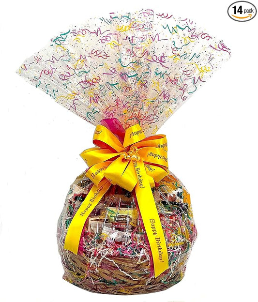 Hand-Crafted 14 Piece customizable chocolate gift basket of gourmet chocolates, cookies, and crunches. Tasty treats selected for businesses, clients, employees, birthdays, thank you and more!