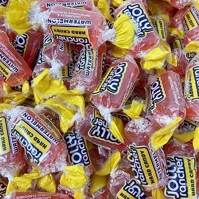 Jolly Ranchers Hard Candy 3lbs- All Watermelon Individually Wrapped Delicious Fresh Candy, 48oz (Packaging Might Vary)
