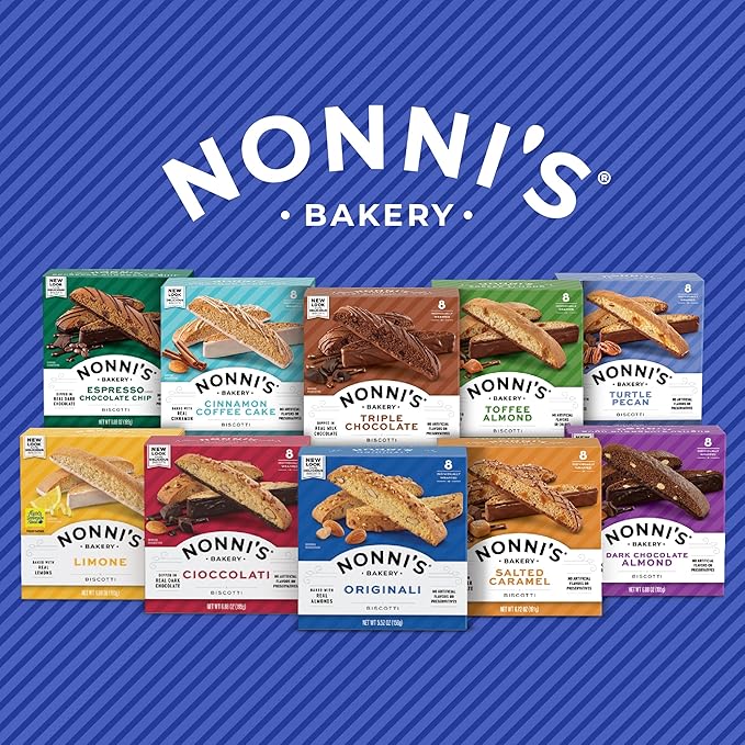 Nonni's, Turtle Pecan Biscotti, 6.88 Ounce