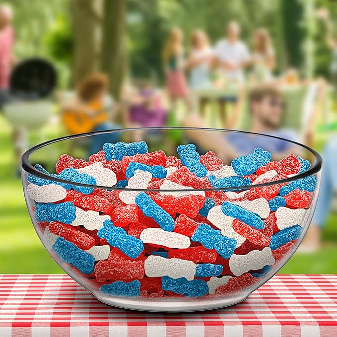 Sour Patch Kids Red, White & Blue Soft & Chewy Candy, Bulk Candy, 4-1.8 lb Bags
