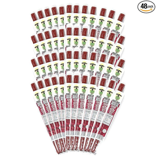 Smokey Sweet, Sogo Snacks, 100% Grass Fed Beef Sticks. Non-GMO, No Nitrates. Gluten Free Beef Jerky. Soy Free and Dairy Free Snacks. No Nuts or MSG. Paleo & Keto Snack (Smokey Sweet, 48 Cnt)