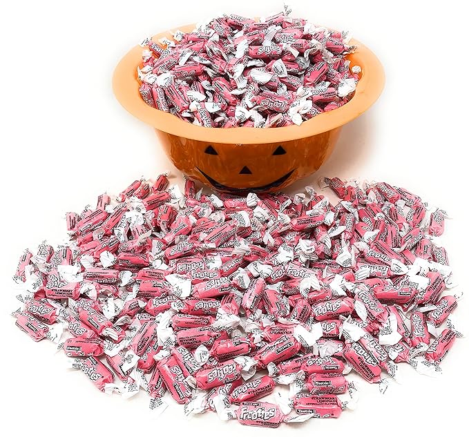 Bulk Strawberry Lemonade Flavor Tootsie Roll Frooties Chewy Pink American Taffies Candy Individually Wrapped In Resealable Assortit Bag 5 Lb 735+pcs (80-Oz) Made In USA