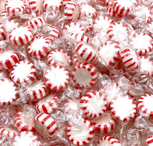 Starlight Mints, Arcor - 2 Pound Pack (About 175 Count) - Peppermint Candy - Hard Candy Individually Wrapped - Mints Individually Wrapped - Red and White Peppermints for Office Bowls, Parties and Events