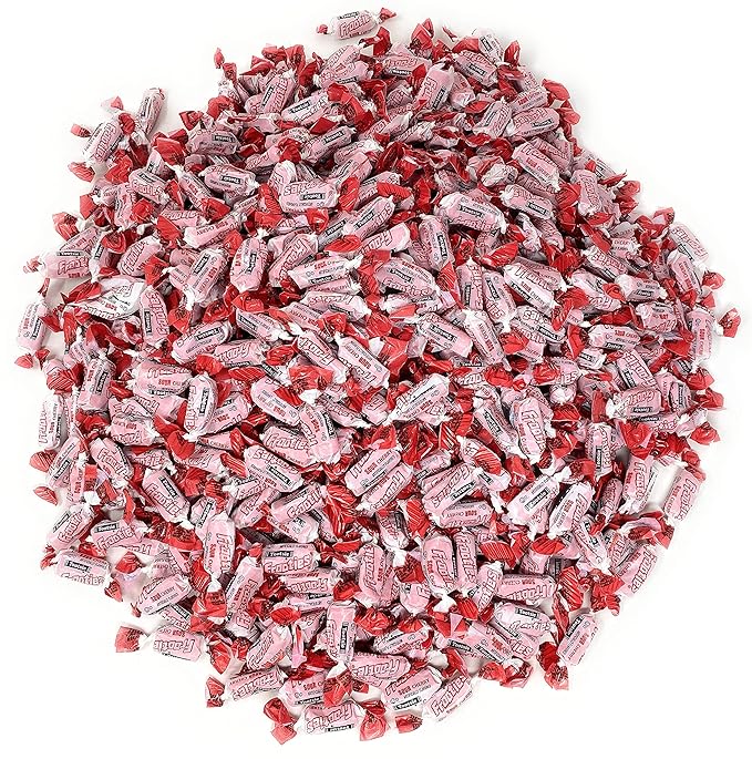 Bulk Sour Cherry Flavor Tootsie Roll Frooties Chewy Red American Taffies Candy Individually Wrapped In Resealable Assortit Bag 5 Lb 735+pcs (80-Oz) Made In USA