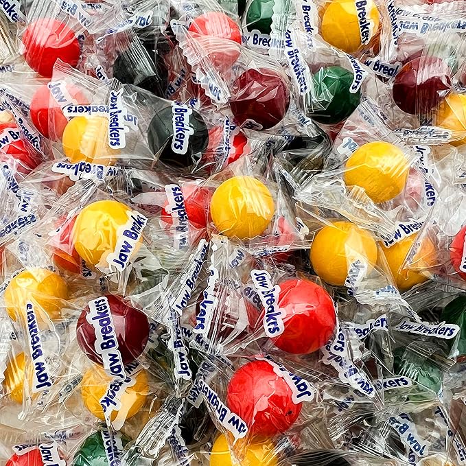Jaw Breakers Hard Candy - 3 Pound Bulk Pack (About 230 Count) - Individually Wrapped