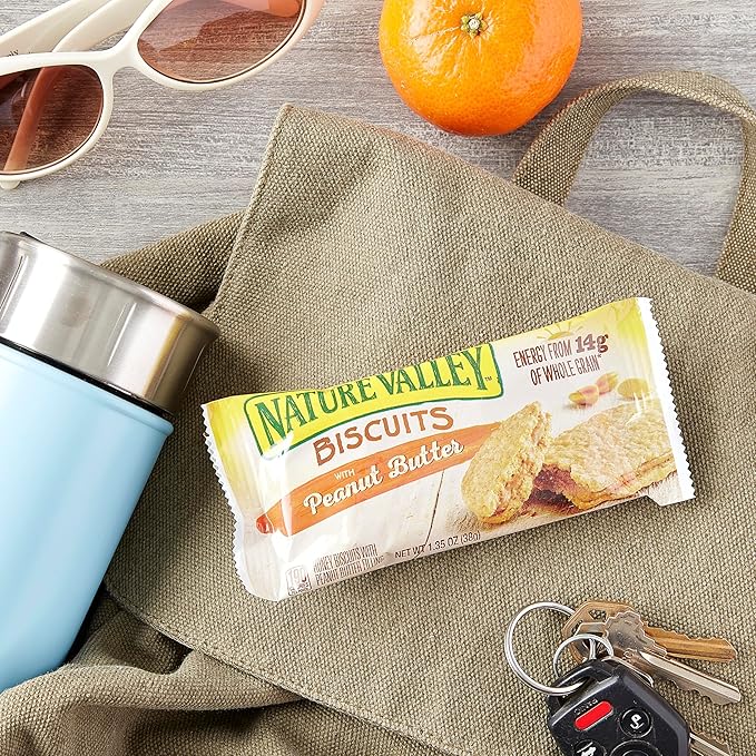 Nature Valley Biscuit Sandwiches, Peanut Butter, 10 ct, 13.5 OZ (Pack of 2)