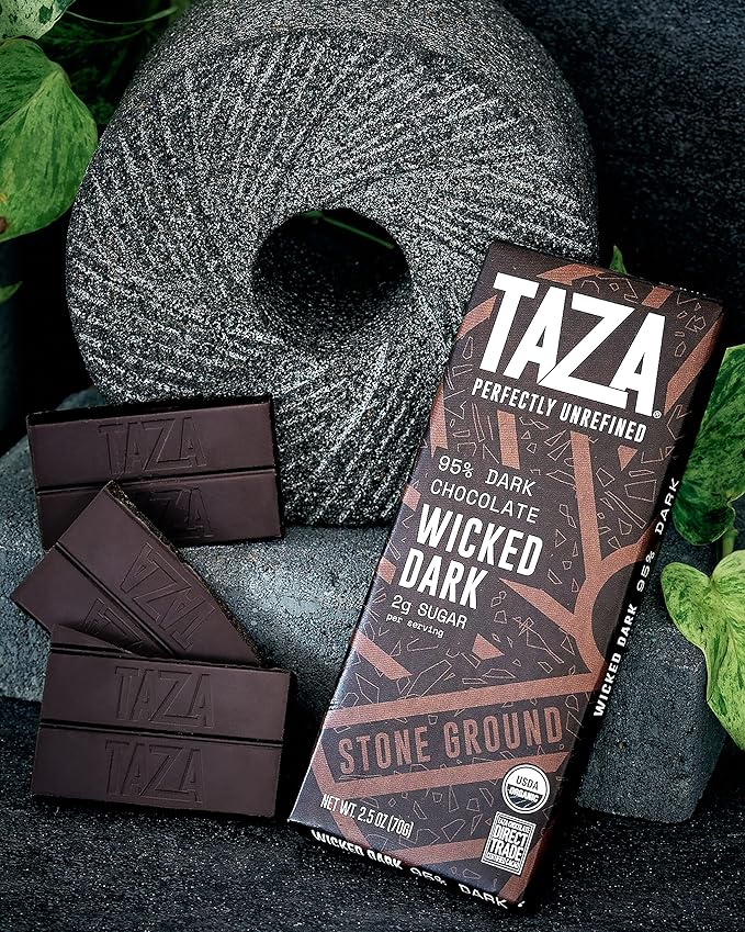 Taza Chocolate, 95% Wicked Dark Amaze Bar, 2.5 oz bars, case of 10