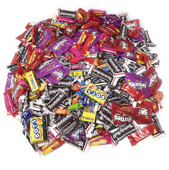 Ultimate Sampler Special Bulk Candy Mix 11.25 Lb Starbursts FaveReds And Skittles Original And Wild Berry Tootsie Rolls Juniors Tootsie Snack Bars Tootsie Mini Dots Tootsie Pops Fruit Rolls 450+ Ct (180.4 Oz)