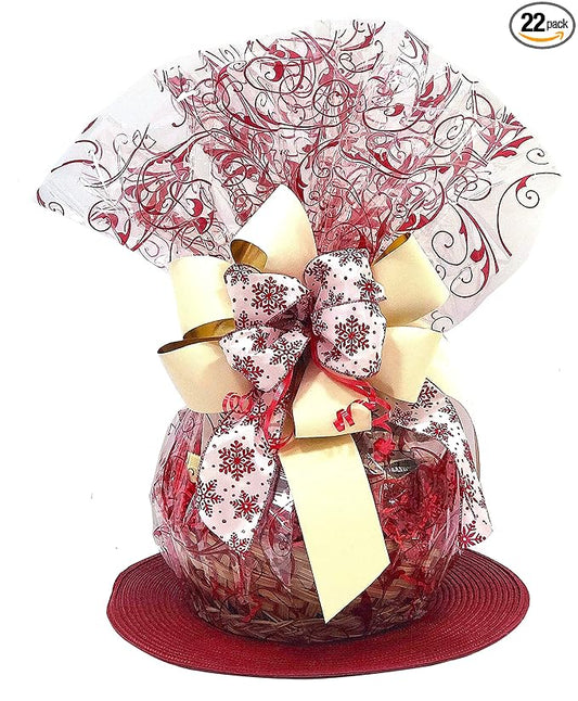 Hand-Crafted 22 Piece customizable chocolate gift basket of gourmet chocolates, cookies, and crunches. Tasty treats selected for businesses, clients, employees, birthdays, thank you and more!