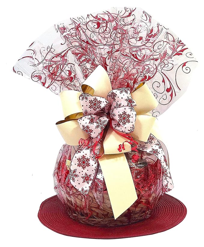 Hand-Crafted 43 Piece customizable chocolate gift basket of gourmet chocolates, cookies, and crunches. Tasty treats selected for businesses, clients, employees, birthdays, thank you and more!