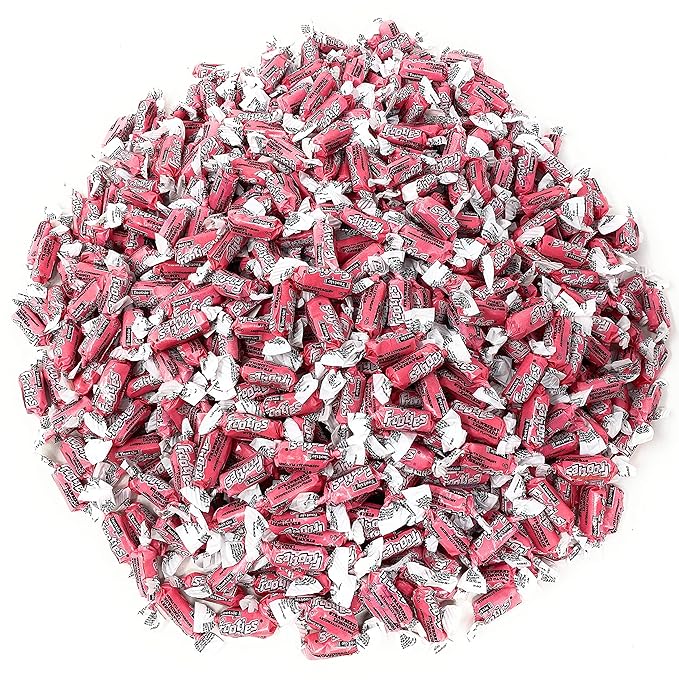 Bulk Strawberry Lemonade Flavor Tootsie Roll Frooties Chewy Pink American Taffies Candy Individually Wrapped In Resealable Assortit Bag 5 Lb 735+pcs (80-Oz) Made In USA