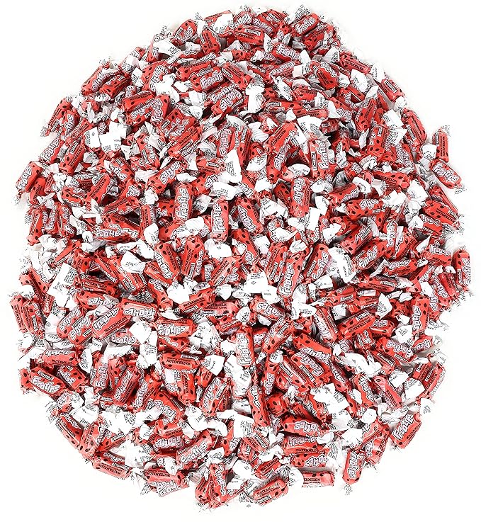 Bulk Watermelon Flavor Tootsie Roll Frooties Chewy Pink American Taffies Candy Individually Wrapped In Resealable Assortit Bag 5 Lb 735+pcs (80-Oz) - Made In USA
